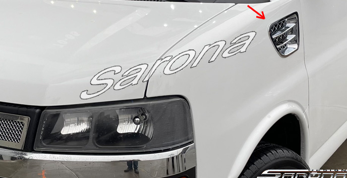 Custom Chevy Express Van  All Styles Side Vents (1996 - 2024) - $390.00 (Part #CH-003-ST)